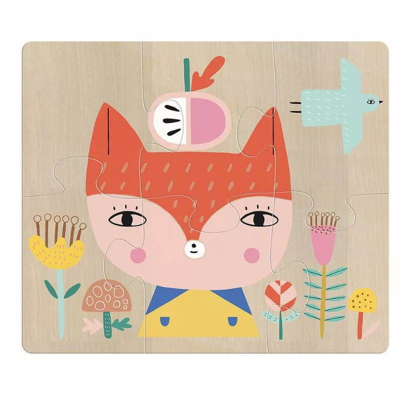 A Vilac Evolutive Puzzle with a picture of a fox.