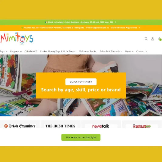 Mimitoys Irish Website Front Page