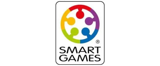 Logo of Smart games within a rounded rectangular border.