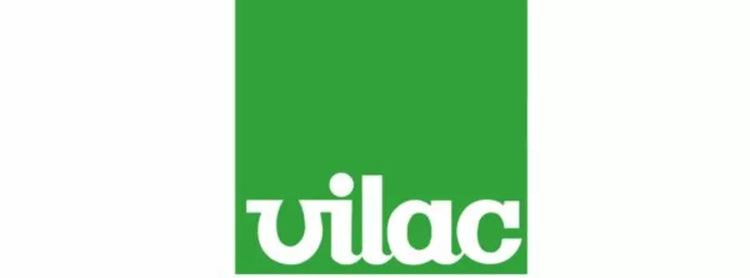 The image shows a green square with the word "vilac" in lowercase white letters at the bottom.