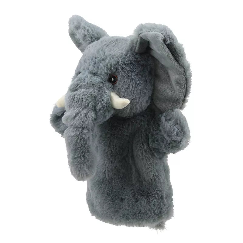 An ECO Puppet Buddies Elephant Hand Puppet.
