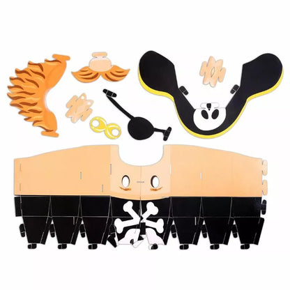 A Fiesta Crafts 3D Mask Pirate, perfect for arts & crafts enthusiasts or as a toy.