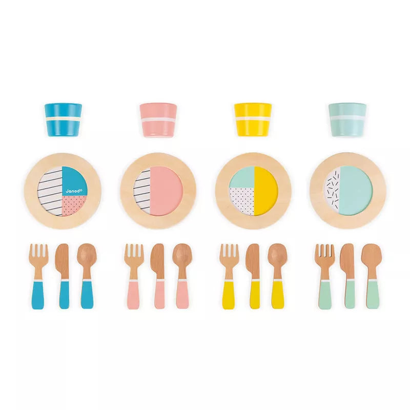 A Janod Dinnerware Set.