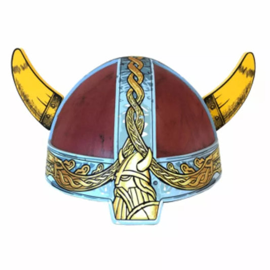 This Liontouch Viking Helmet, designed for pretend play, features bold horns and is placed on a clean white background.