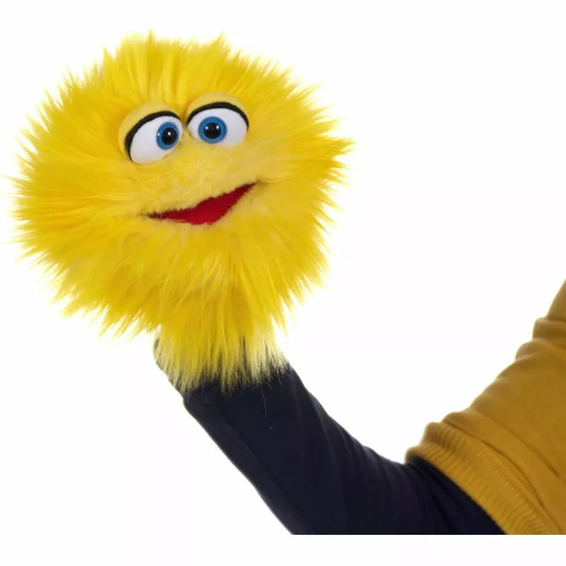 A person holding a Living Puppets Potatoes Hand Puppet in their hand.