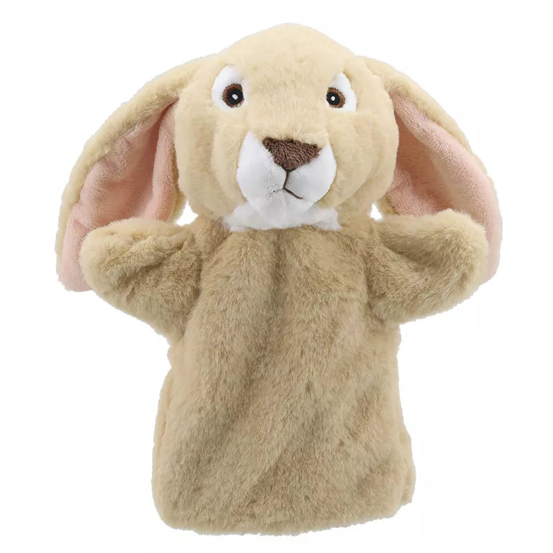 An ECO Puppet Buddies Rabbit Hand Puppet, specifically an ECO Puppet Buddies Rabbit Hand Puppet, on a white background.