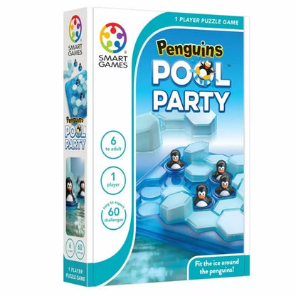 3D SmartGames Penguins Pool Party board game with Smart Penguins.