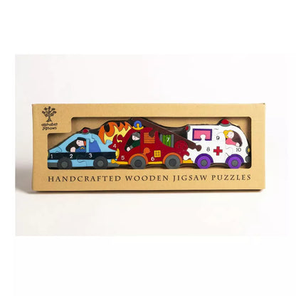 An Alphabet Jigsaws Emergency Number Puzzle in a box.