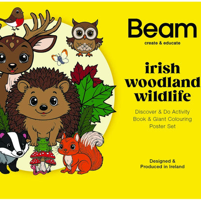Irish Woodland Discovery Set - Puppets, Activity Book & Colouring Poster